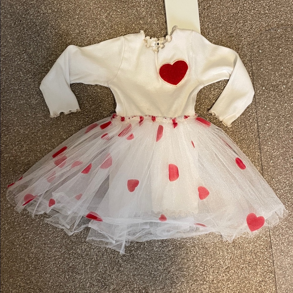 Petite Hailey - Heart Tutu Dress, 18 months